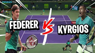 Tennis Elbow 2020 : EPIC MATCH ! FEDERER vs KYRGIOS (Miami 2017 🎾)