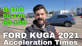 Teste de acceleratie cu Ford Kuga 2021