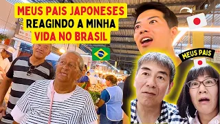 Meu pais japoneses reagindo a minha vida no Brasil.