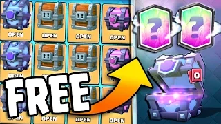 OMG! FREE SUPER MAGICAL LEGENDARY!! - Clash Royale New Free Super Magical Chest Opening!