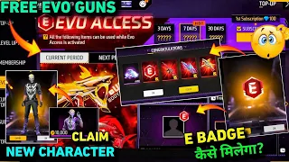 How To Get -Free New Character 🔥 E Badge Kaise Milega? New Event Update Free Fire ff Today new event