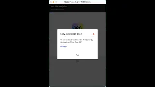 Adobe Photoshop installation guide and fix the error code 501 in Apple M1