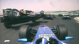 F1 Classic Onboard Crashes Part 2