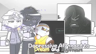 Depressive AU react to Dream and Nightmare  | Rus/Eng | 3/? | GCRV