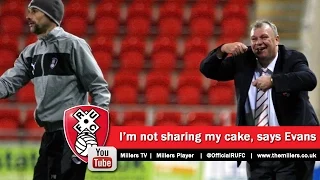 I'm not sharing my cake, says Steve Evans