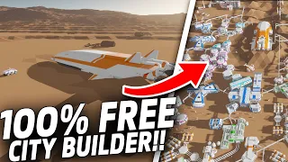 This Is The BEST FREE Survival City Builder!! - Alien Horizon - Colony Sim Logistics Base Builder