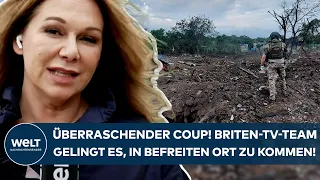 PUTINS KRIEG: Überraschender Coup! Briten-TV-Team gelingt es, in einen befreiten Ort zu kommen!