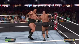 WWE 2K22 Goldberg Vs Andre The Giant - WrestleMania