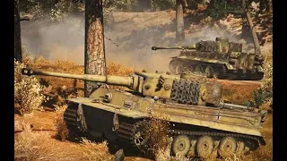 War Thunder Simulator Battles : Tiger E  Battle of Kursk | Movie Quality