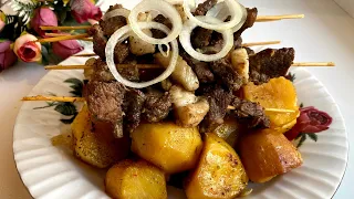 Шашлык+Кебаб в казане! Потрясающее Блюда на обед или на ужин! қазақша рецепт