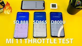 Mi 11 vs Mi 10T Pro vs Redmi Note 9T ANTUTU THROTTLE TEST.