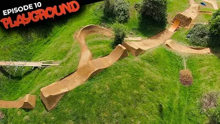 BUILDING MORE DIRT JUMPS AND INVITING PRO RIDERS TO RIDE!! PLAYGROUND EP10