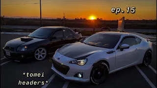 installing tomei UEL headers on the brz *extremely loud*