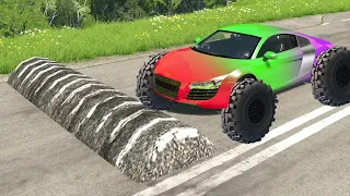 МУЛЬТИКИ ПРО МАШИНКИ АВАРИИ Смотреть Beamng drive car crash games videos мультфильм машины прыжки