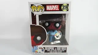 Funko Pop Vinyl Marvel Deadpool as Bob Ross Unboxing