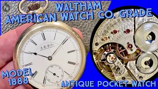 Unboxing 📦: American Watch Co. Grade Model 1888 — Waltham Pocket Watch — Patek Rolex have LESS Soul