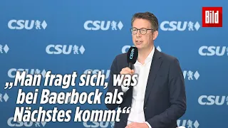CSU-Generalsekretär Markus Blume spricht Klartext zu den Vorwürfen gegen Kanzlerkandidatin Barbock
