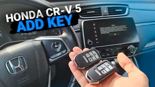 Honda CRV 2019  5 поколения из США сделать дубликат чип ключа зажигания на пять кнопок