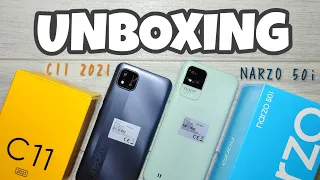 REALME C11 2021 & NARZO 50i TAGALOG UNBOXING