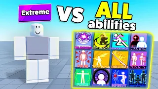 EXTREME NPC vs ALL ABILITIES.. (Roblox Blade Ball)