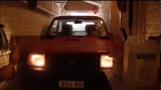 Old Man Parks Tiny Car In Small Garage