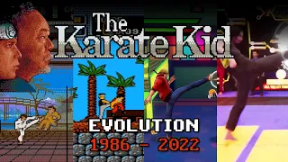 Evolution of Karate Kid (1986 - 2022) - comparison history Miyagi Cobra Kai - NES Amiga Atari PC PS