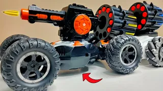 RC Spider Shooter Vs Fastest Multi Function Tank Unboxing & Fight - Chatpat toy tv