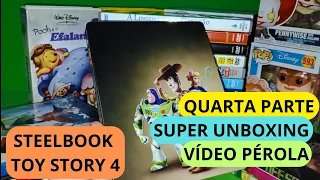 Toy Story 4 Steelbook Quarta Parte do Super Unboxing Vídeo Pérola #videoperola #unboxing #movie
