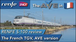 The French/Spanish AVE high speed train in First Class with the S100 trainset