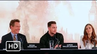 Godzilla press conference: Bryan Cranston, Aaron Taylor-Johnson, Elizabeth Olsen, Gareth Edwards