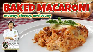 CREAMY, CHEESY, and SAUCY BAKED MACARONI (Mrs.Galang's Kitchen S13 Ep7)