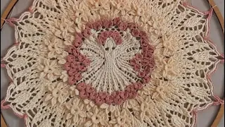 Crochet Mandala SPRING GIRL    Rows 16-19