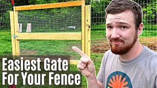 Build A CHEAP Fence Gate That Anyone Can Do!