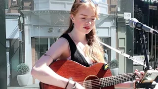 (Girls Just Want To Have Fun) with Sarah Fitzsimon on Grafton Street [Cyndi Lauper] cover.