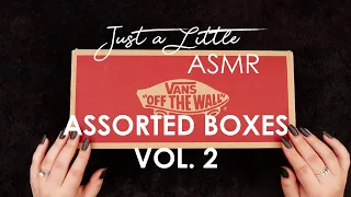 Ep. 45: Assorted Boxes Vol. 2 (ASMR tapping, scratching, tracing, NO TALKING) - 🎧Wear Headphones