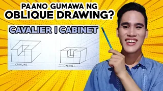 [TAGALOG] How to Make Oblique Drawing | Cavalier Drawing and Cabinet Drawing | Technical Drafting