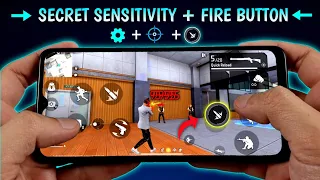 Secret Sensitivity + Best Fire Button Size Free Fire 😈 [ HANDCAM ] New Headshot Setting "
