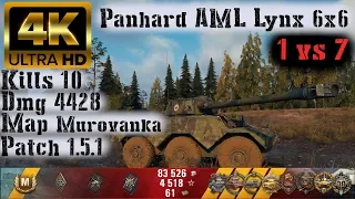 World of Tanks Panhard AML Lynx 6x6 - 10 Kills 4.4K Damage - 1 vs 7❤❤❤