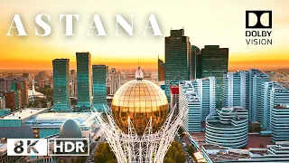 Astana City, Kazakhstan 🇰🇿 in 8K HDR ULTRA HD 60 FPS Dolby Vision™ Drone Video