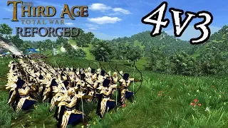 AMAZING FOREST BATTLE WITH BLOOD IN THE TREES!!! - Third Age Total War Reforged Mod Gameplay