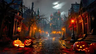 Autumn Village Halloween Ambience 🎃Spooky Music, Halloween Ambience Music & Sound Effect