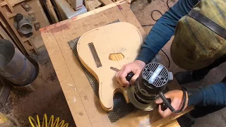 Telecaster Style Guitar Build Timelapse - Reclaimed Rustic Tele