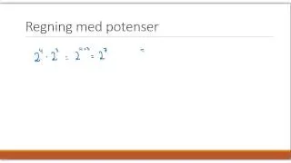 Regning med potenser