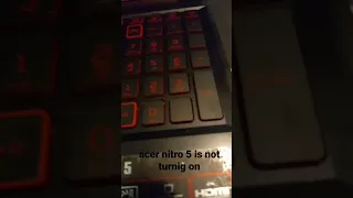 acer nitro 5 is not turning on