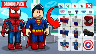 COMO VESTIRSE de SUPERHEROE en BROOKHAVEN! 😄🏡 (CÓDIGOS BROOKHAVEN) - Roblox YoSoyLoki