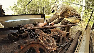 НИЧЁ СЕ... ВСЯ ОБЛАСТЬ ИСКАЛА ЭТОТ ГАРАЖ Я НАШЁЛ!!! Коп металлолома балансиры гусеницы здесь всё.