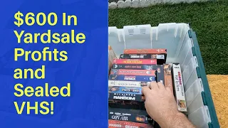 This Community Yard Sale had it All! Sealed VHS and $600 in profits