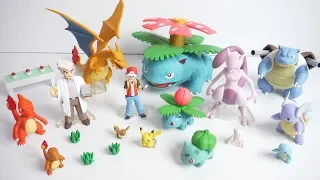 Pokemon scale world Professor Oak set "unboxing" Kanto region Figure Japanese candy toys