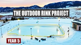 DIY Outdoor Hockey Rink | From Start to Finish | YEAR 5