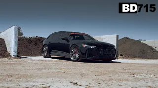 Audi RS6 Avant with BD715 Custom Brushed Graphite Wheels